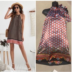 Breezy & Bold kerchief print sleeveless dress